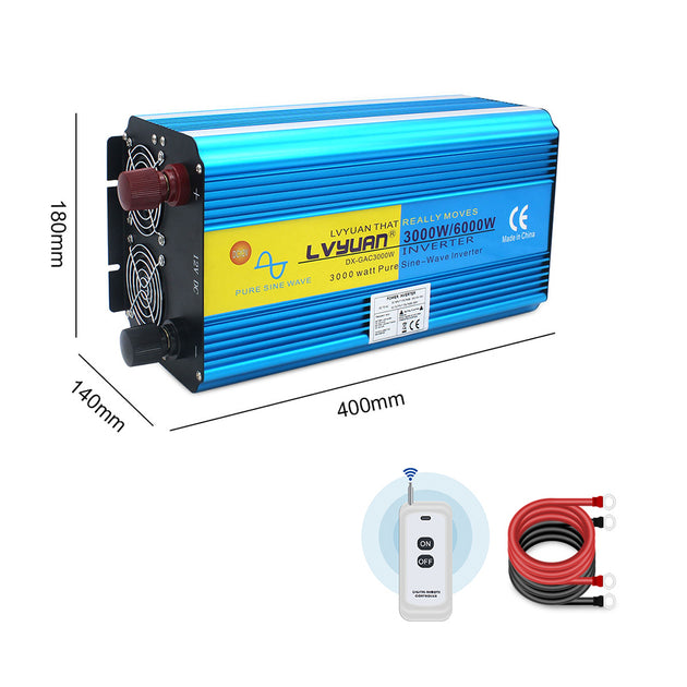 LVYUAN All-in-one Solar Hybrid Charger Inverter Built in 3000W 24V Pure  Sine Wave Power Inverter and 60A MPPT Solar Controller for Off-Grid System
