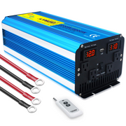 LVYUAN 4000 W reiner Sinus-Wechselrichter, 12 V auf 110 V DC-zu-AC-Konverter, LED, für Wohnmobile und Wohnmobile, LKWs, Autos