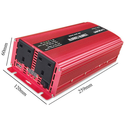 1500W DC 12V bis 230V 240V AC Autokonverter mit Digitalanzeige